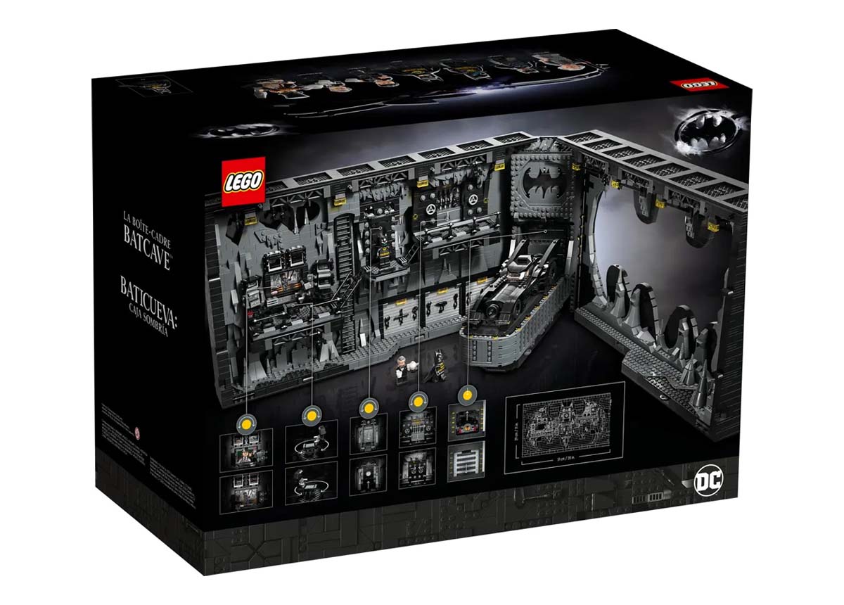 LEGO lança logotipo do Batman de 4.000 peças que esconde a Batcaverna